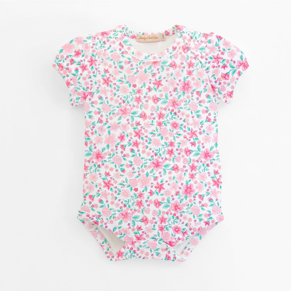 Blossom in Pink Bodysuit with lace trim